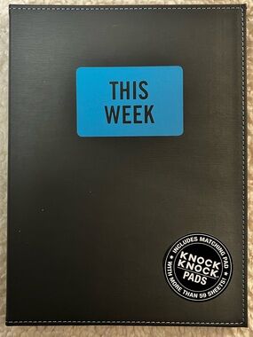 Knock Knock "This Week" Folio & Notepad